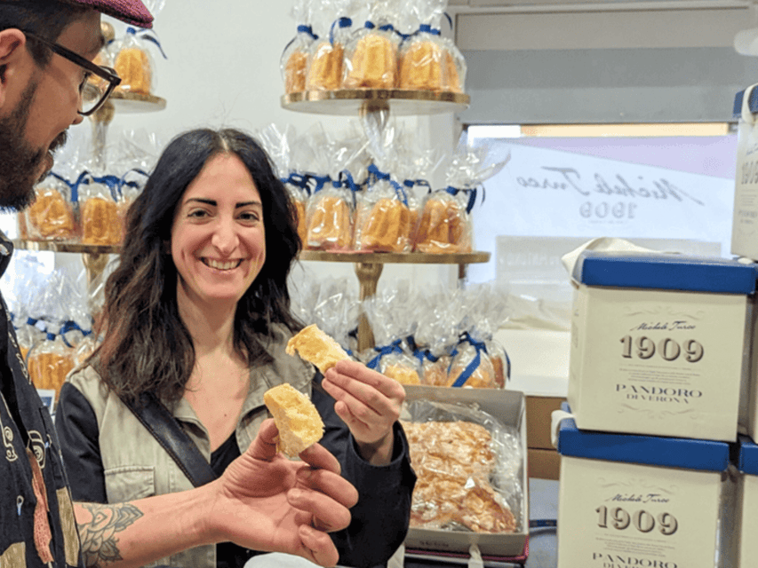 1.5 Hour Food Tour in Verona with Tastings & Sightseeing - Flego Historical Patisserie and the Risino rice-cake finish