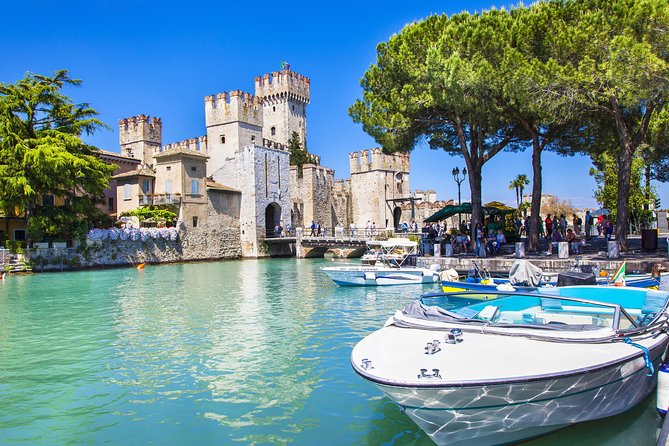 Castles boat tour with Bardolino wine tasting and nibbles - Castles, Roman Ruins, and the Lazise Scaligero Drawbridge