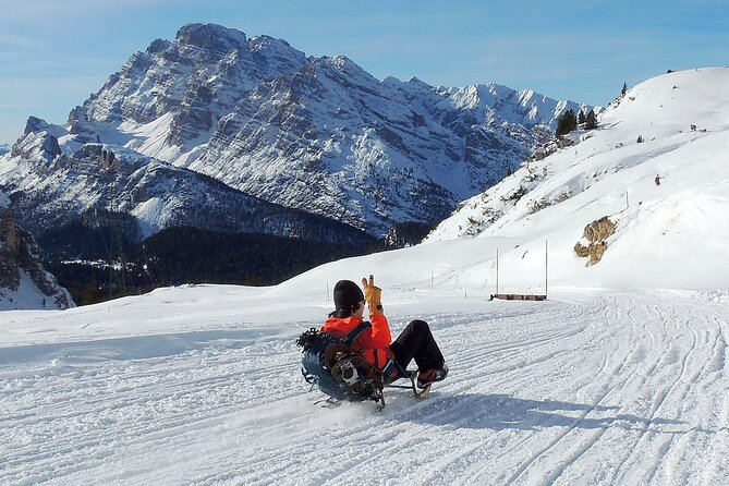 Dolomites of Cortina Winter Hiking & Sledding Experience - When You Go Higher: Cable Car or Snowmobile Choices