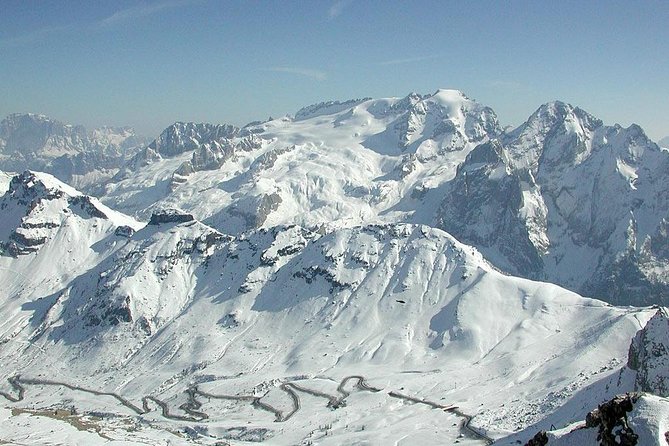 From Bolzano: Private Day Tour by car: The Great Dolomites Road - Passo Sella: a short photo stop with real star power