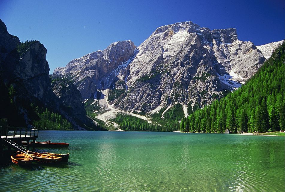 From Bolzano: The Heart of the Dolomites Private Tour by Car - Misurina Lake and the 3 Peaks of Lavaredo backdrop