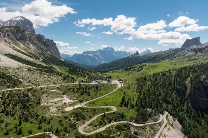 Heart of the Dolomites starting from Cortina d'Ampezzo - Passo Valparola: the dramatic pass-and-glacier view moment