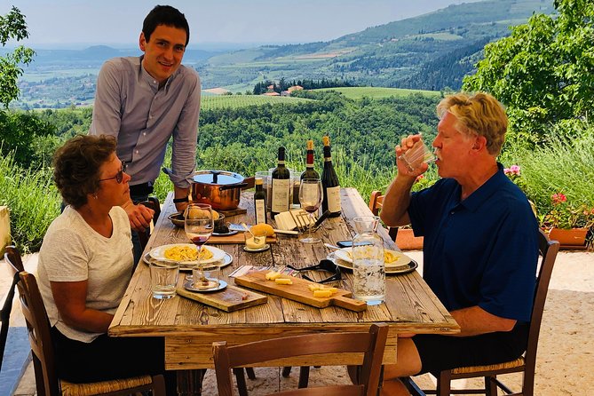 Truffle Hunting with Wine Tasting - Food on the table: truffle pasta and local bites you can map to the wines