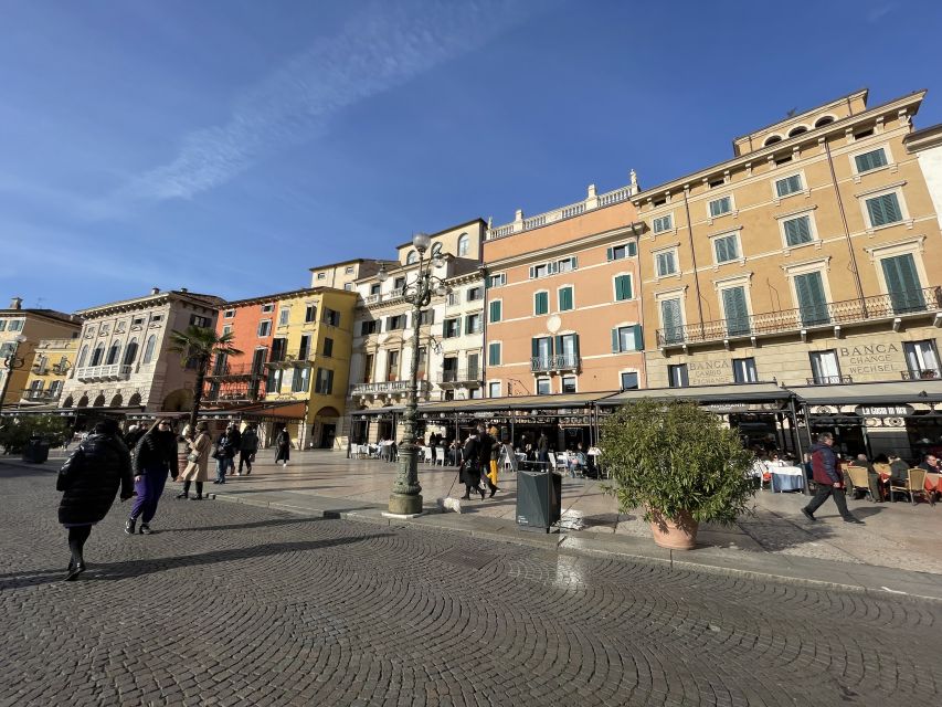 Verona: City Walking Tour with Cable Car & Wine Aperitif - Wine aperitif finale in Bra Square: two regional wines with a proper platter